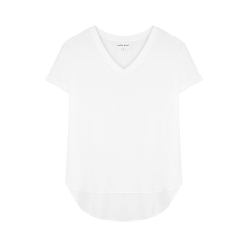 Bella Dahl White Rayon T-shirt - L - Bella dahl - Modalova