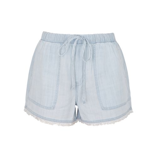 Blue Frayed Chambray Shorts, Shorts, - M - Bella dahl - Modalova