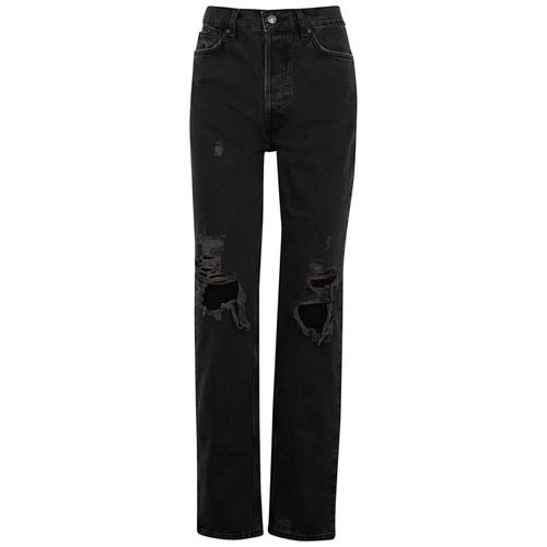 Lasso Distressed Straight-leg Jeans - W24 - Free People - Modalova