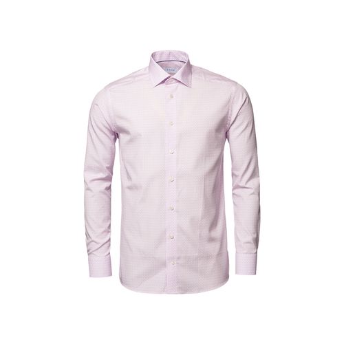 Purple Seahorse Print Poplin Slim Fit Shirt - Eton - Modalova