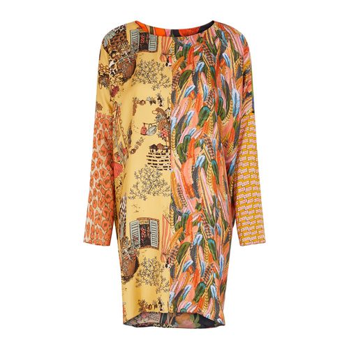 Priya Printed Panelled Silk-twill Mini Dress - La Prestic Ouiston - Modalova