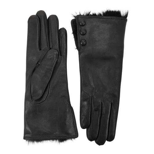 Sophie Fur-trimmed Leather Gloves - Dents - Modalova