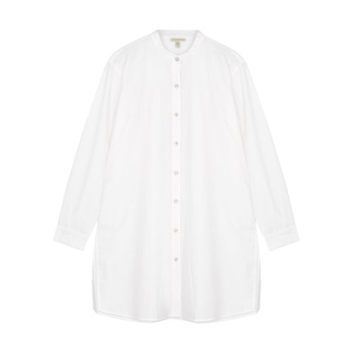 Longline Cotton-poplin Shirt - - M - EILEEN FISHER - Modalova