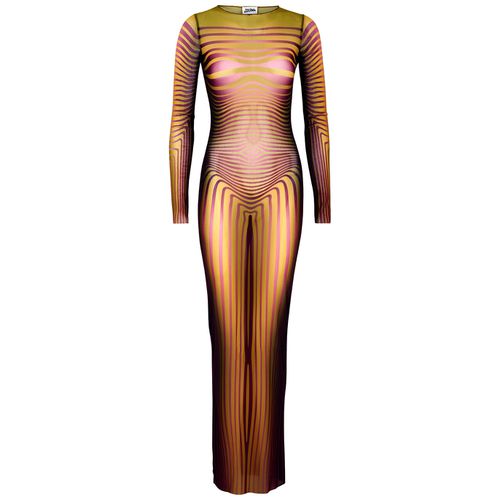 Body Mophing Printed Tulle Maxi Dress - - M - Jean Paul Gaultier - Modalova