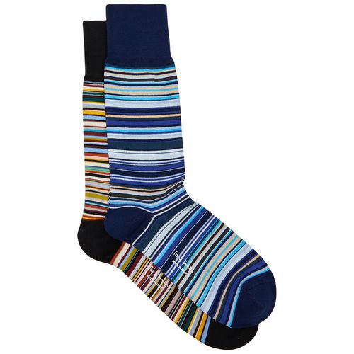 Striped Cotton-blend Socks - Set Of Two - - One Size - Paul smith - Modalova