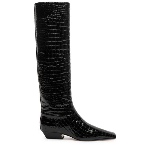 Marfa Crocodile-effect Leather Knee-high Boots - - 6 - Khaite - Modalova