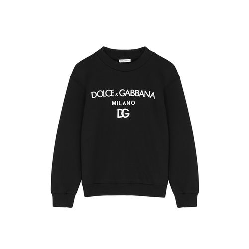 Dolce & Gabbana Kids Logo Cotton Sweatshirt - 6 Years - Dolce&gabbana - Modalova