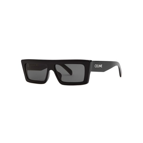 D-frame Sunglasses , Dark Grey Lenses, Designer-stamped Arms, 100% UV Protection - Celine - Modalova