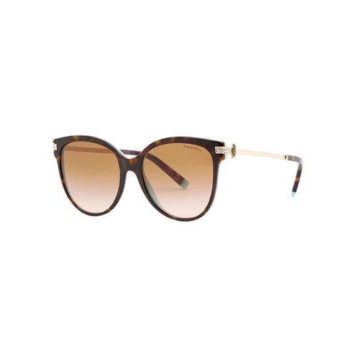Tiffany & CO. Tortoiseshell Oval-frame Sunglasses - Tiffany&Co. - Modalova