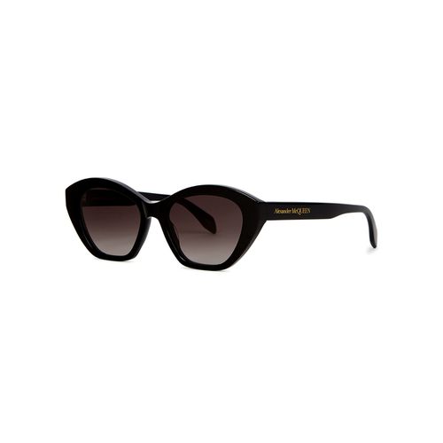 Black Cat-eye Sunglasses, Sunglasses, Black - Alexander McQueen - Modalova