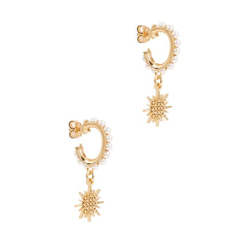 Mini Luna 24kt Gold-plated Hoop Earrings - - One Size - Soru Jewellery - Modalova