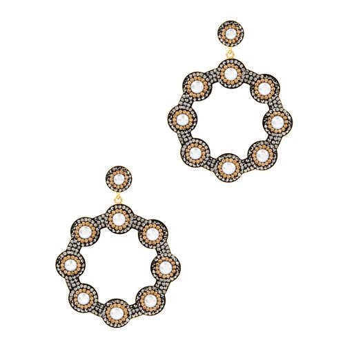 Baroque 18kt Gold-plated Hoop Earrings - One Size - Soru Jewellery - Modalova