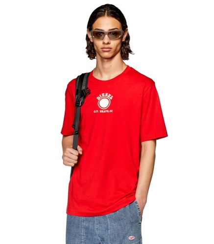 Camiseta Roja para Hombre L - Diesel - Modalova