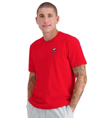 Camiseta Roja para Hombre - Essentiels L - Le Coq Sportif - Modalova