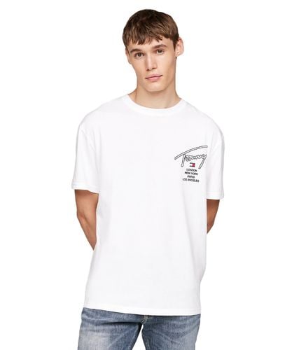 Camiseta Blanca para Hombre L - Tommy Jeans - Modalova