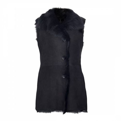 Long Gilet With Pockets - Shearling Boutique - Modalova