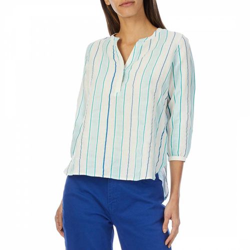 Stripe Long Sleeve Linen Blouse - Crew Clothing - Modalova