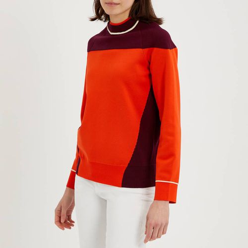 Colour Block Wool Blend Jumper - Victoria Beckham - Modalova