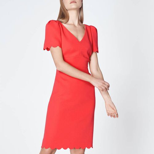 Red Enid V Neck Dress - L K Bennett - Modalova