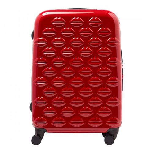 Red Lips Large Suitcase - Lulu Guinness - Modalova
