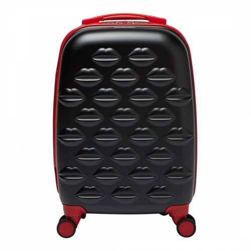 Black Red Lips Cabin Suitcase - Lulu Guinness - Modalova