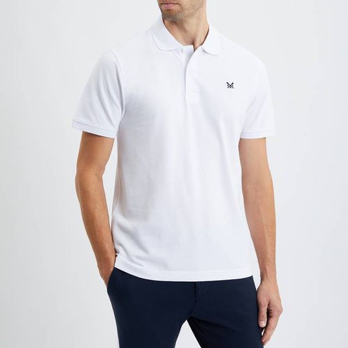 White Cotton Melbury Polo Shirt - Crew Clothing - Modalova