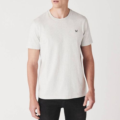 Grey Cotton Round Neck T-Shirt - Crew Clothing - Modalova