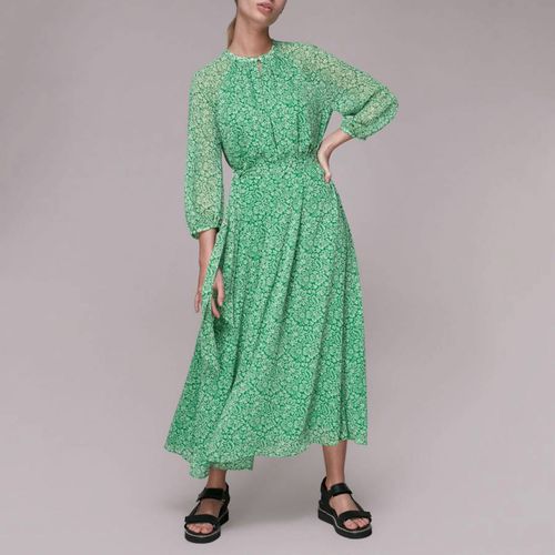 Green Indo Floral Print Dress - WHISTLES - Modalova