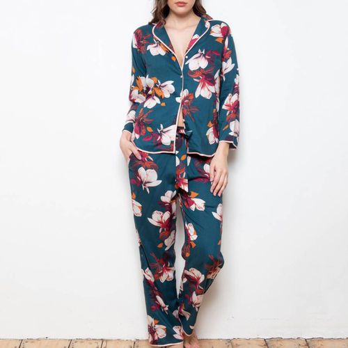 Grand Protea Floral Pyjama Set - Cottonreal - Modalova