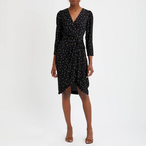 Black Floral Selene Wrap Over Dress - L K Bennett - Modalova