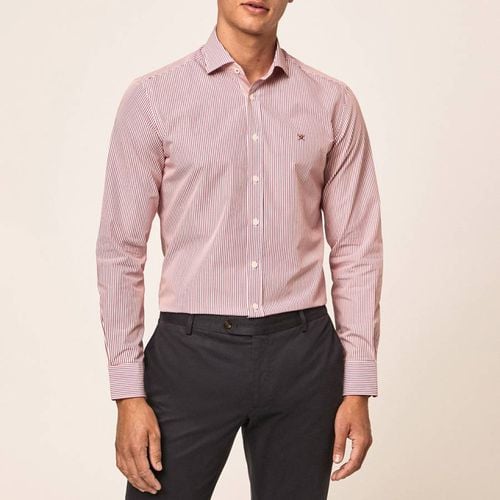 Red Striped Cotton Shirt - Hackett London - Modalova