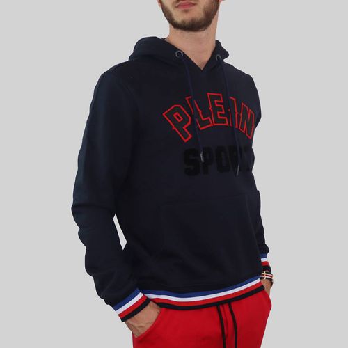 Navy Hooded Sweatshirt - Philipp Plein - Modalova