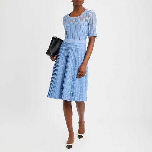 Blue Anna Pleated Midi Dress - L K Bennett - Modalova