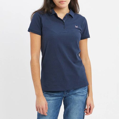 Navy Exmouth Cotton Polo Shirt - Crew Clothing - Modalova