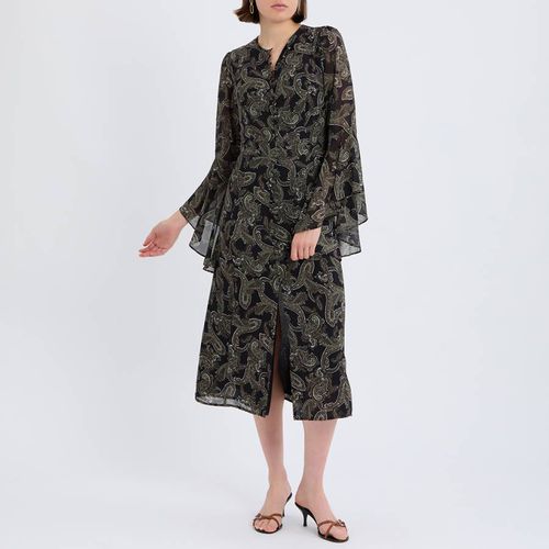 Olive Paisley Printed Midi Dress - Michael Kors - Modalova