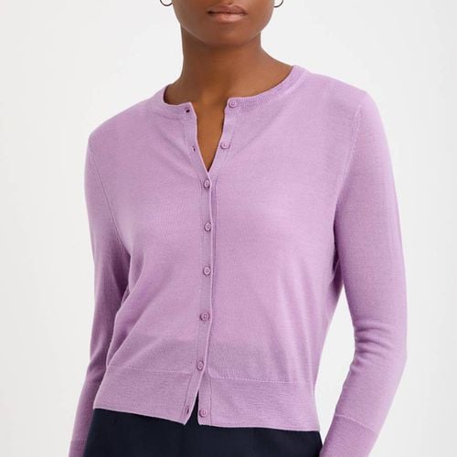 Lilac Bonnie Wool Cardigan - L K Bennett - Modalova