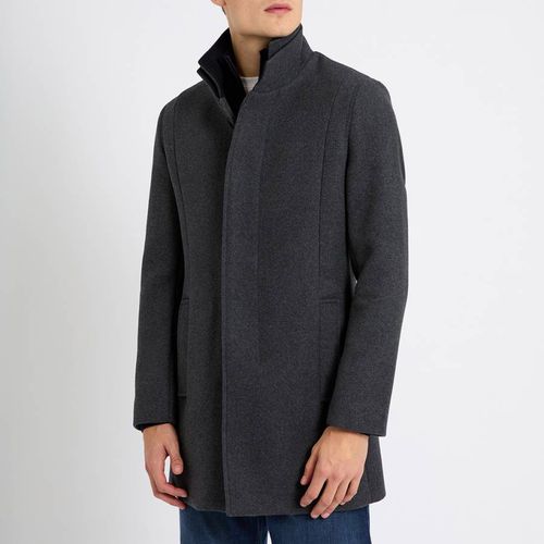 Charcoal Steinfield Wool Blend Coat - Gianni Feraud - Modalova