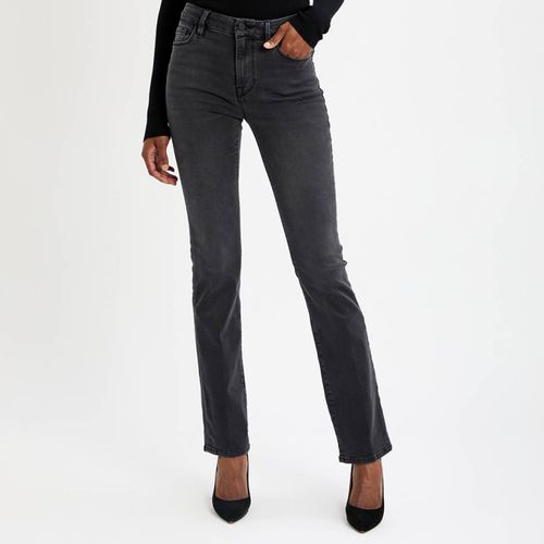 Black Le Mini Boot Cut Jeans - Frame - Modalova