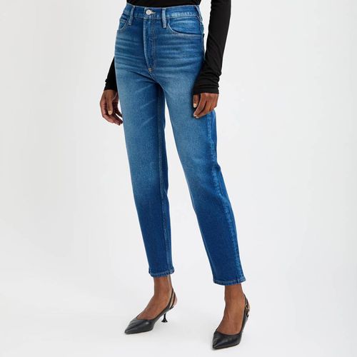 Indigo High 'N' Tight Taper Jeans - Frame - Modalova