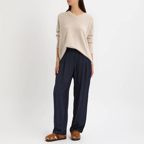 Navy Acetate Trouser - N°· Eleven - Modalova