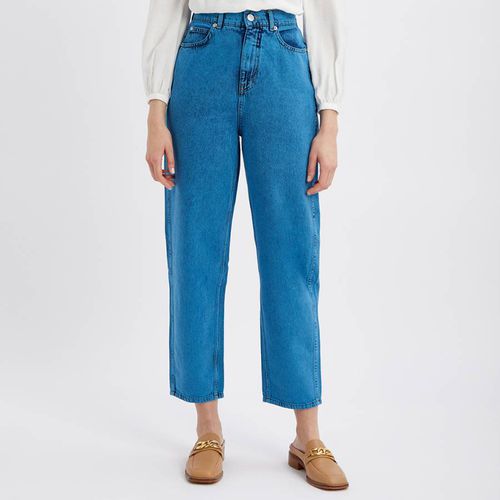 Dark Blue Barrel Leg Jeans - WHISTLES - Modalova