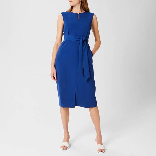 Royal Blue Kristen Belted Dress - Hobbs London - Modalova
