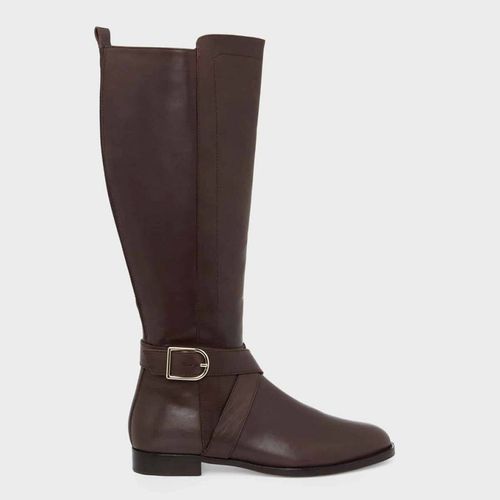 Dark Lisette Knee High Leather Boots - Hobbs London - Modalova