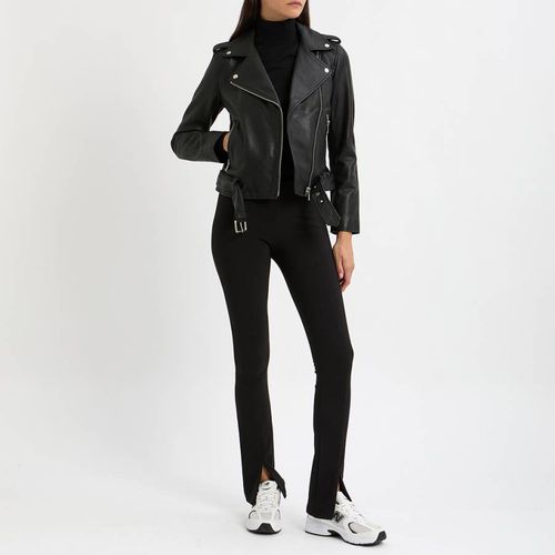 Black Leather Biker - NÂ°Â· Eleven - Modalova