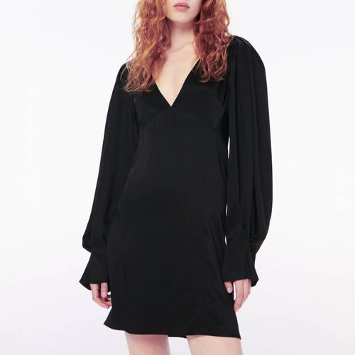 Draped Sleeve V Neck Mini Dress - Victoria Beckham - Modalova