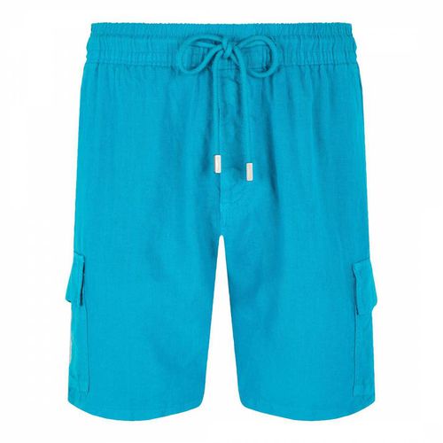 Blue Linen Drawstring Shorts - Vilebrequin - Modalova