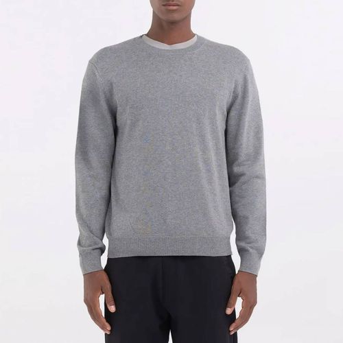 Grey Crew Neck Cotton Jumper - Replay - Modalova