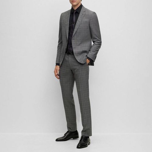Grey Huge Wool 2 Piece Suit - BOSS - Modalova
