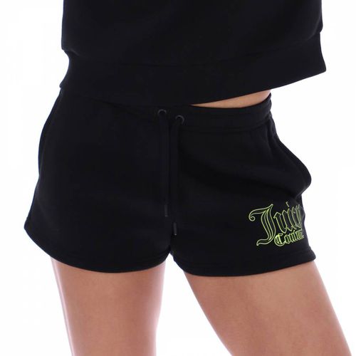 Black Brushed Back Fleece Shorts - Juicy Couture - Modalova