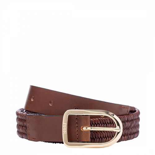 Brown Colette Leather Belt - BOSS - Modalova